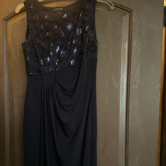 Enfocus Studio Navy Blue Dress size 6 - Picture 1 of 5